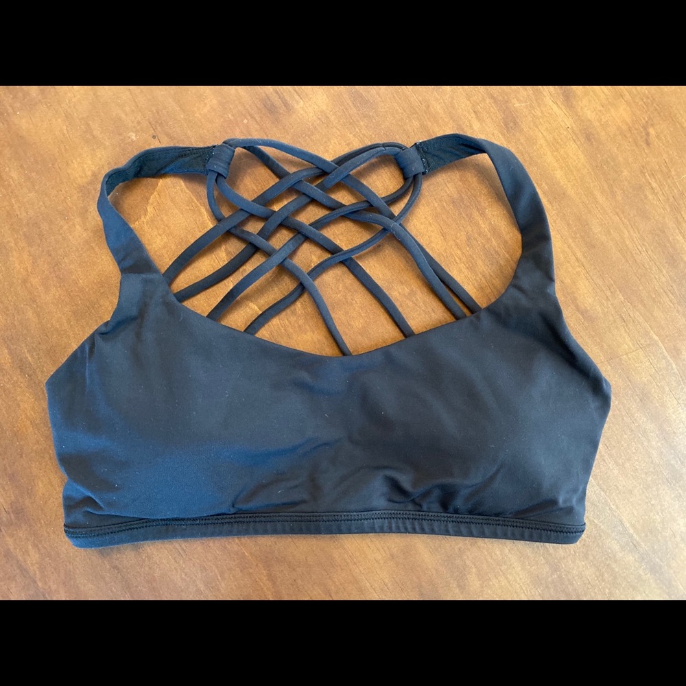 EUC Lululemon FTBW Bra Black Size 6